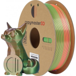 Copymaster3D Tri-Silk filament for 3D printer, 1.75 mm, blue/ green/ orange