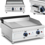 Royal Royal Catering Double gas grill with smooth and ribbed plates