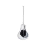 Toilet Toilet cleaning brush with semi-closed container, stylish DROP NEO toilet set - WENKO