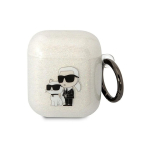 Karl Karl Lagerfeld KLA2UKHGP AirPods 1|2 cover r&oacute;żowy|pink Glitter