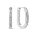 Brilio Brilio Silver Non-slip silver earrings with zircons EA885W
