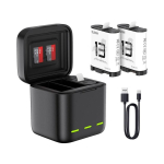 Three-channel Three-channel battery charger for GoPro Hero 13 Black Telesin (S0-BCG-10-TGP)