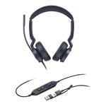 Yealink UH46 Dual Teams USB-C/A K&otilde;rvaklapp Juhtmega &uuml;hendatud Peav&otilde;ru Kontor/k&otilde;nekeskus USB Type-C / USB Type-A Must