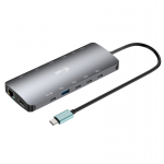 i-tec Metal C31NANOTRIPLEDOCKPD s&uuml;learvuti dokk ja pordireplikaator Juhtmega &uuml;hendatud USB 3.2 Gen 1 (3.1 Gen 1) Type-C Hall