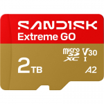 SanDisk 2 Tt Extreme GO UHS-I U3 V30 microSDXC m&auml;lukaart