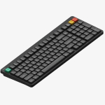 NuPhy Node100 Juhtmeta M&auml;ngu Klaviatuur | S&uuml;gavhall, Punane Nano