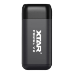Laadija Laadija / toitepanga akud Li-ion 18650 / 20700 / 21700 Xtar PB2SL V2 must