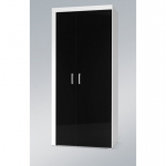 Cama SAMBA 1 BI/CZ magamistoa garderoob ja kapp 1 riiulid 2 uks(ed) Valge