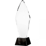 Tryumf Engraved glass trophy H 31 cm
