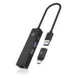 ICY ICY BOX IB-HUB1439-LAN Juhtmega &uuml;hendatud USB 3.2 Gen 1 (3.1 Gen 1) Type-A Must