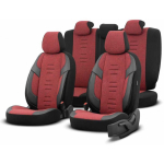 Otom throne 103 red 3 zip car seat cover set