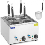 Royal Royal Catering Pasta Cooker, Pasta Cooker with Taps, 4 Baskets, 2 x 6.5L, 3000W