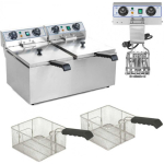 Royal Royal Catering Two-chamber electric fryer TIMER 2x8.5L