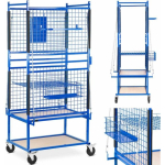 MSW Trolley stojak kosz blacharski lakierniczy do parts for the body 60 x 90 x 202 cm