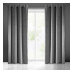 Eurofirany Curtain Pierre gray, rings 140x250 cm