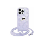 Case Case Karl Lagerfeld KLHMP15SHCKCKLCU iPhone 15 / 14 / 13 6.1" purple/purple hardcase IML Crossbody Monogram Karl & Choupette Hea