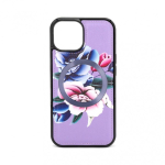 Apple Apple iPhone 15 Wallet and Slim Cover Case Purple