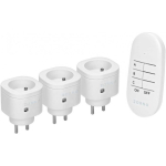 The The Orno Wireless mini socket set is controlled by a 3 + 1 remote control