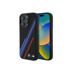Case Case BMW BMHMP16X23SSPK iPhone 16 Pro Max 6.9" black/black hardcase Silicone Random Lines MagSafe
