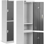Frommstarck Two-door metal wardrobe with locks and ventilation