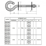 Extralink | Hook | for hanging brackets 16/450mm