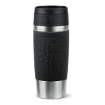 EMSA Travel Mug Classic N2020200 reisitass 360 ml Must, Roostevaba teras Roostevaba teras