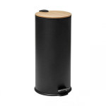 Trash Trash can 5five Simply Smart Baltik Black Bamboo 30 L