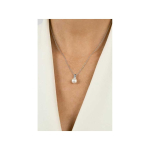 Brilio Brilio Silver Beautiful silver pendant with real pearl and zircons PT100W