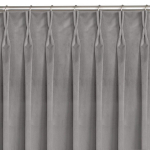 Kardin Kardin VILA v&auml;rv hall stiil klassikaline flex 9,5 cm kahekordse voldiga samet 530x225 HOMEDE