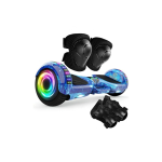 Retoo elektriline rulluisu hoverboard Bluetooth k&otilde;lariga, LED-valgusega ja 6.5'' kaitsega