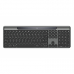 Logitech Signature Slim Solar+ K980 klaviatuur Universaalne RF juhtmeta &uuml;hendus + Bluetooth QWERTZ Saksa keel Grafiit