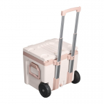 Stanley The Easy-Carry Outdoor Wheeled Cooler kylm&auml;laukku, ruusukulta, 47 l