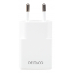 Deltaco USBC-AC156 mobiilseadme laadija Universaalne Valge Vahelduvvool Kiirlaadimine Hoonesisene