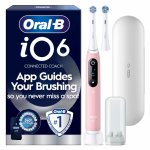 Oral-B iO6 s&auml;hk&ouml;hammasharja, vaaleanpunainen + matkakotelo