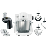 Bosch MUMS6EW13D K&ouml;&ouml;gikombain (valge/roostevaba teras, 1600 vatti, 6 seeria)