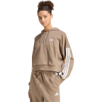 adidas Naiste Essentials 3-Stripes French Terry Kvartal-Zip Sviiter Sand V&auml;rv KF8315 (XL)