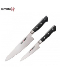 Samura PRO-S set of 2 knives: European Chef's peilis 200mm / Utility peilis 115mm from AUS 8 Japanese steel 58 HRC