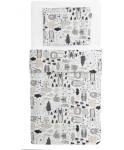 Familon Familon Guys Organic baby duvet cover set, cocoa