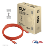 CLUB3D CAC-1515 USB-kaabel USB 2.0 4 m USB C Oranž, Punane