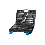 Mega 58082 82 Piece Set 1/2 1/4" 4-32mm with Combination Wrench 8-22mm
