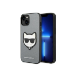 Case Case Karl Lagerfeld KLHCP14MSAPCHG iPhone 14 Plus 6.7" hardcase silver/silver Saffiano Choupette Head Patch