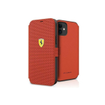 Case Case Ferrari FESPEFLBKP12SRE iPhone 12 mini 5.4" red/red book, perforated