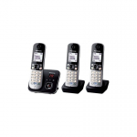 Panasonic KX-TG6823GB telefon Digitaalse juhtmeta tehnoloogia (DECT) telefon Helistaja ID Must, H&otilde;be