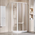 Semi-circular Semi-circular shower cabin Ravak Supernova, SKCP4-80 195, white+glass Grape