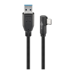 Goobay 66503 USB-kaabel USB 3.2 Gen 1 (3.1 Gen 1) 2 m USB A USB C Must