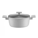 Pot Pot aluminum with lid Gris 28 cm 6.5 l AMBITION