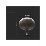 Żar&oacute;wka Żar&oacute;wka LED V-TAC 4W E27 h&otilde;&otilde;gniit 22,5cm OWAL VT-2265