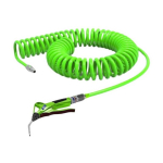 Spiral Spiral hose with gun CEJN Esafe Hi-Vis 6.5x10mm 4m, green