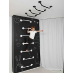 Wall/ceiling Wall/ceiling mounted climbing ladder SANRO-R, set of 7, black