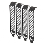 SilverStone SST-Aeroslots-2B - PCI Slotblenden, 4 St&uuml;ck - black